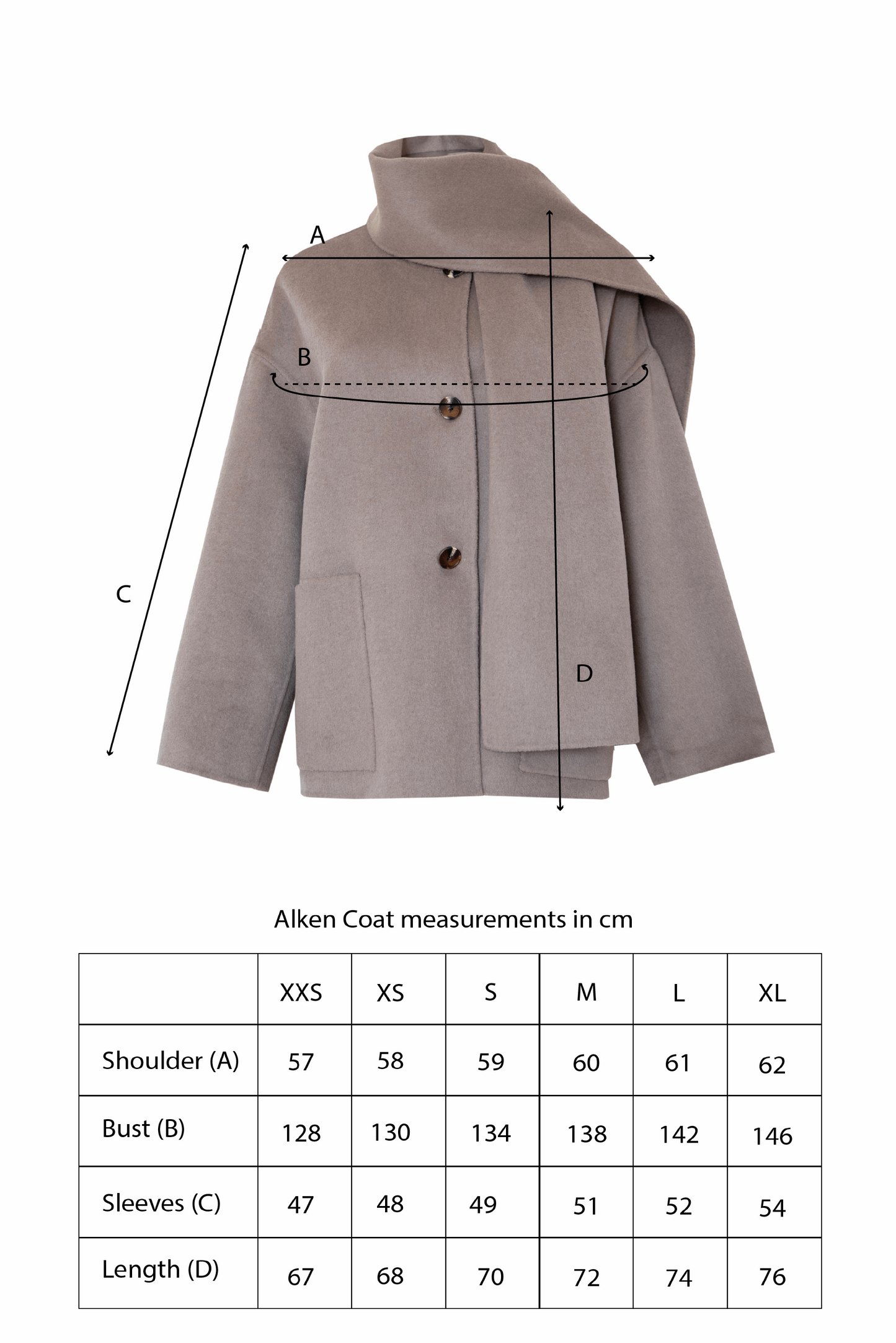 ALKEN COAT BROWN