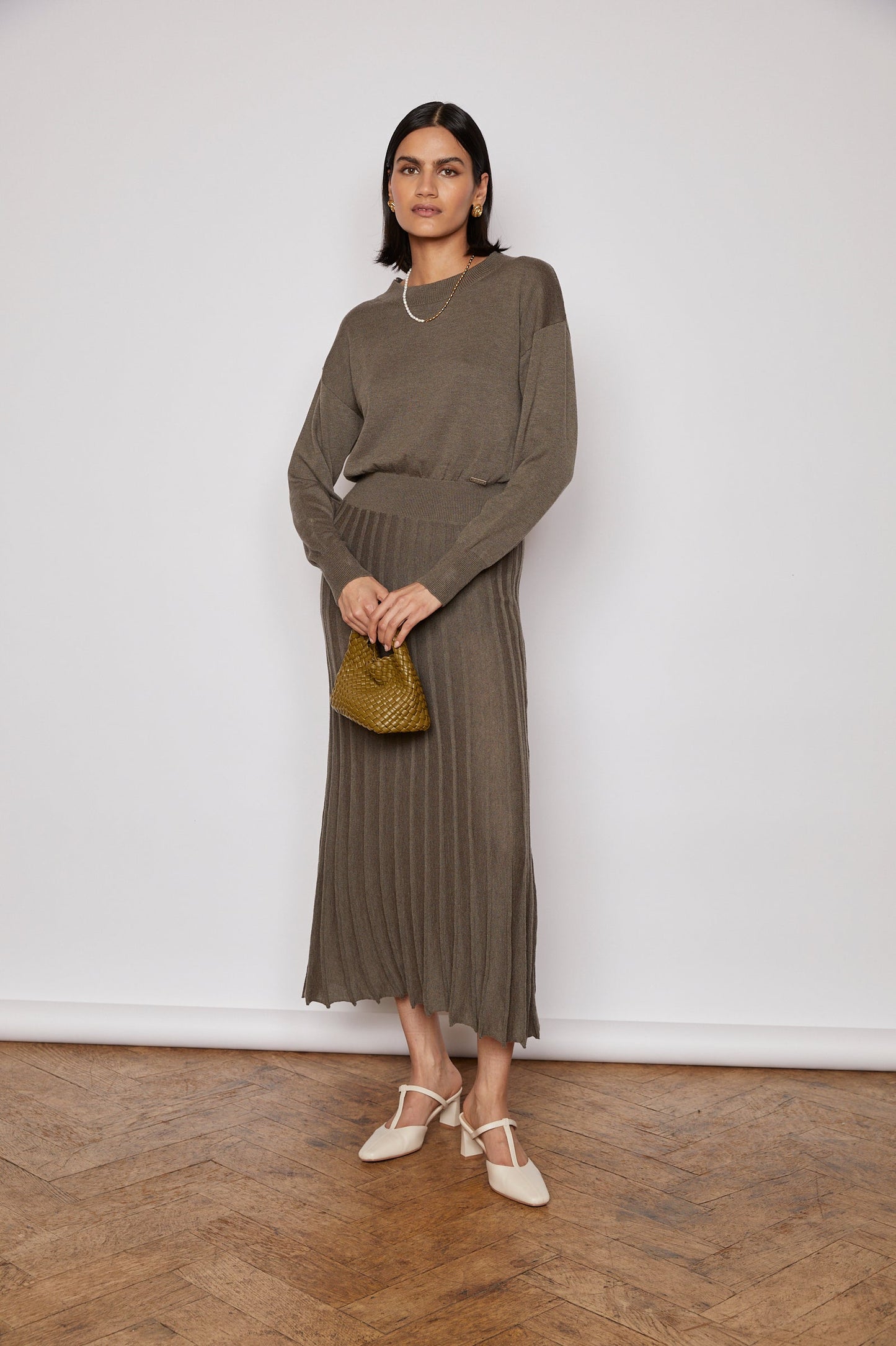 NOBLE KNITTED DRESS KHAKI