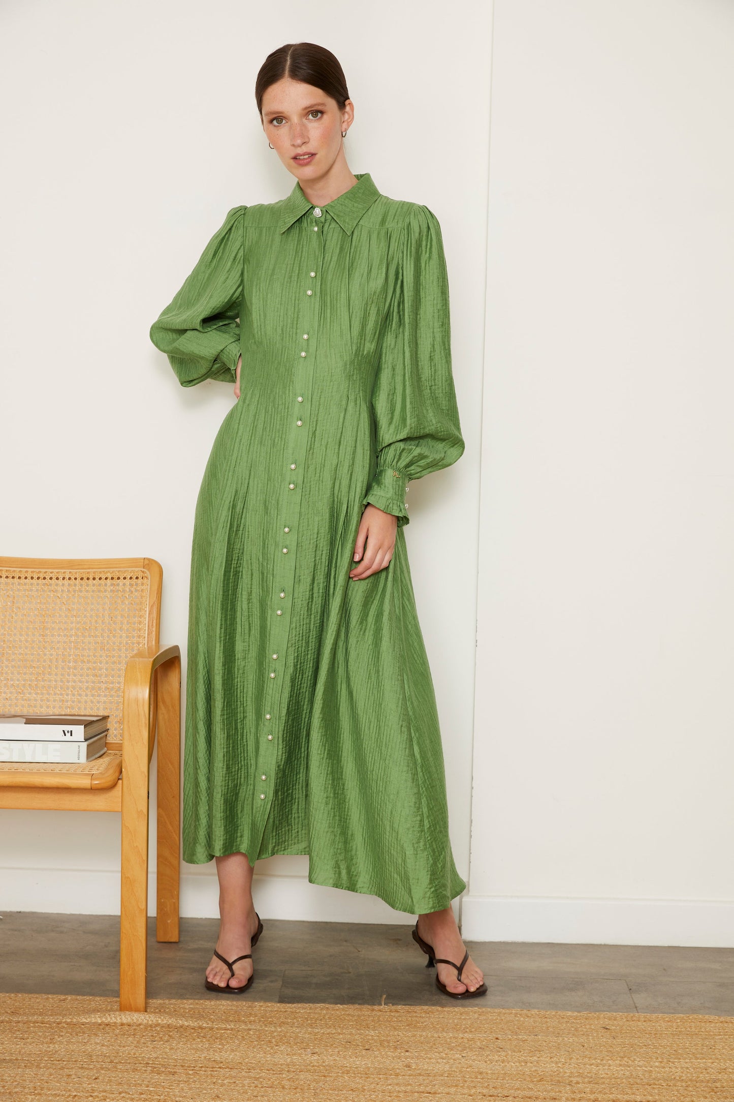 LYLA DRESS GREEN