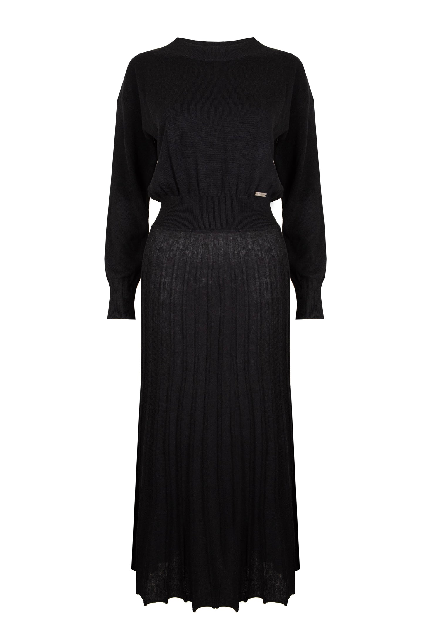 NOBLE KNITTED DRESS BLACK