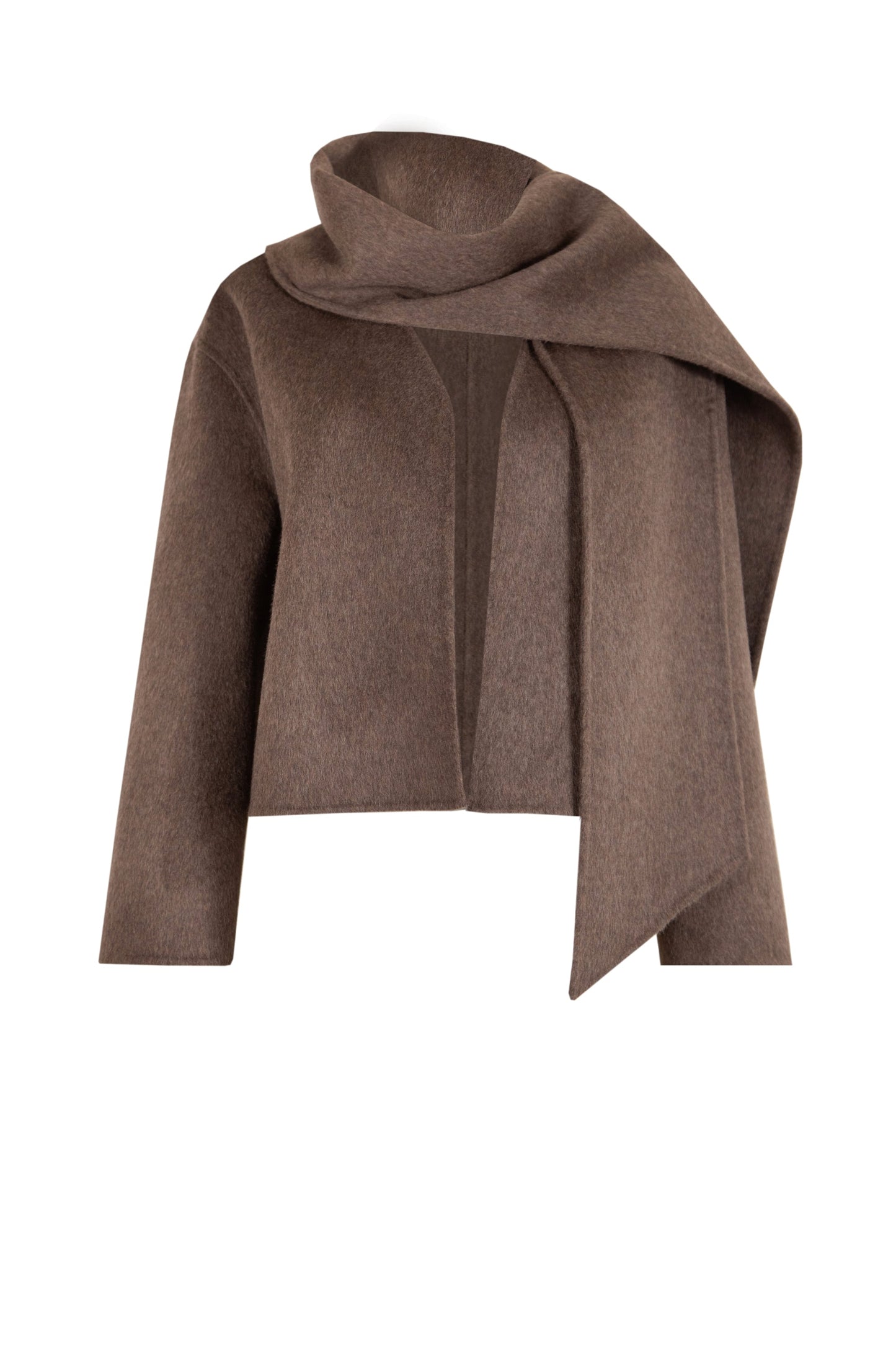 SIENNA COAT WITH SCARF BROWN