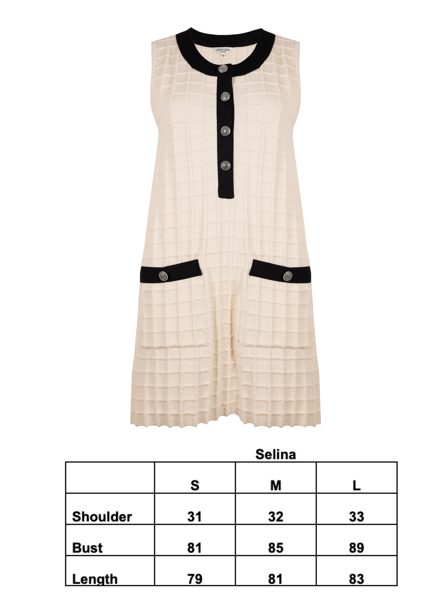 SELINA KNITTED DRESS CREAM