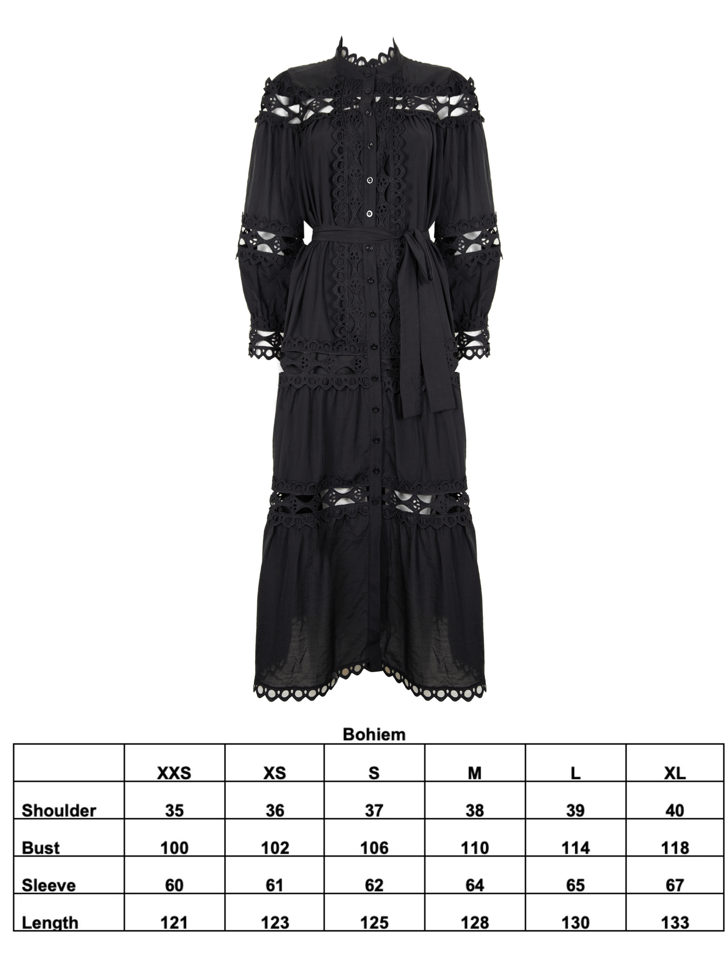 BOHIEM DRESS BLACK