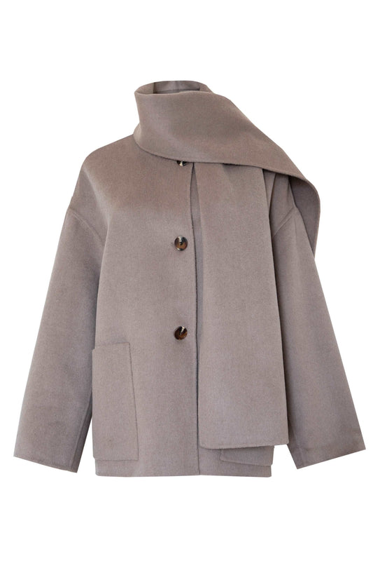 ALKEN COAT TAUPE