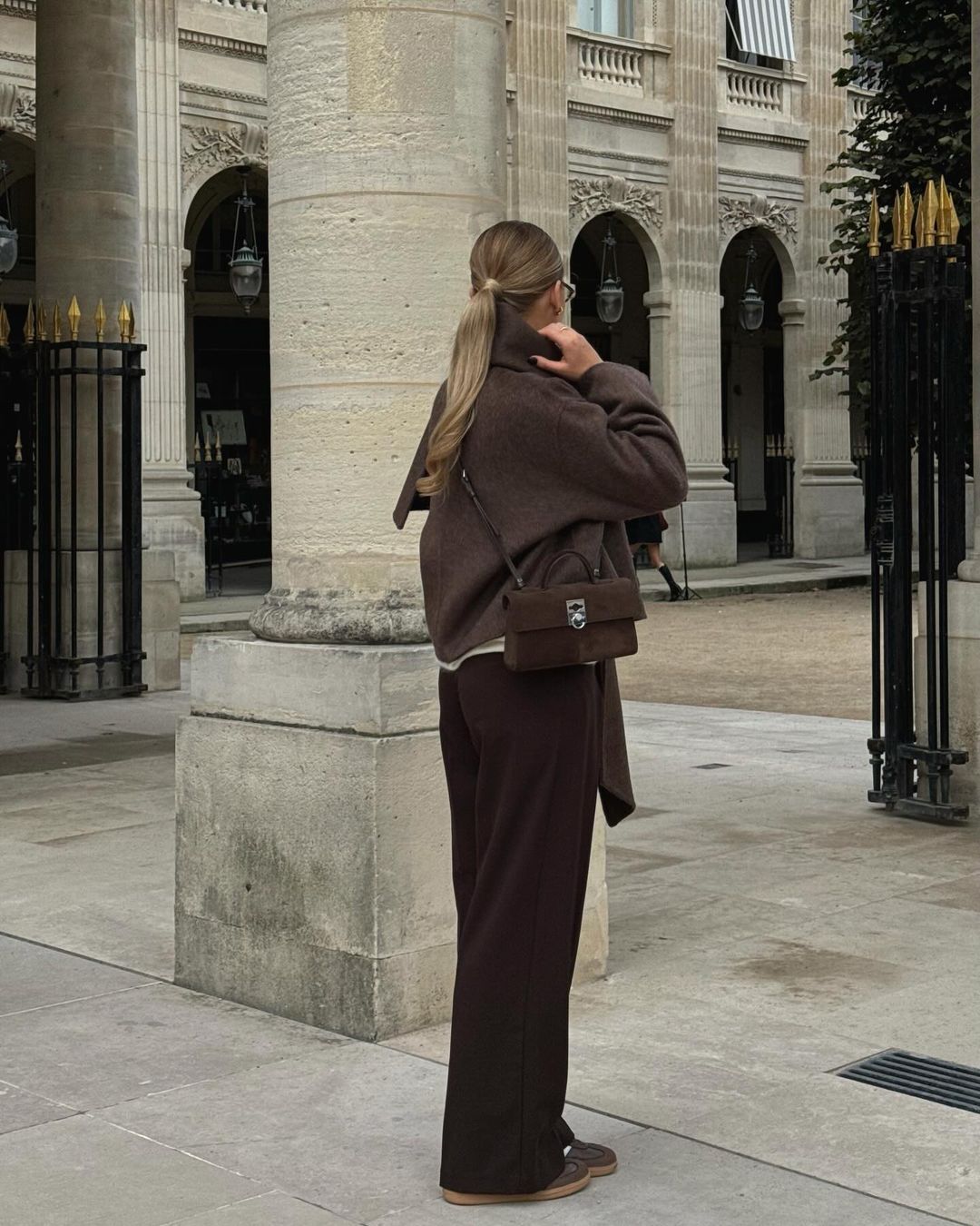 SIENNA COAT WITH SCARF BROWN