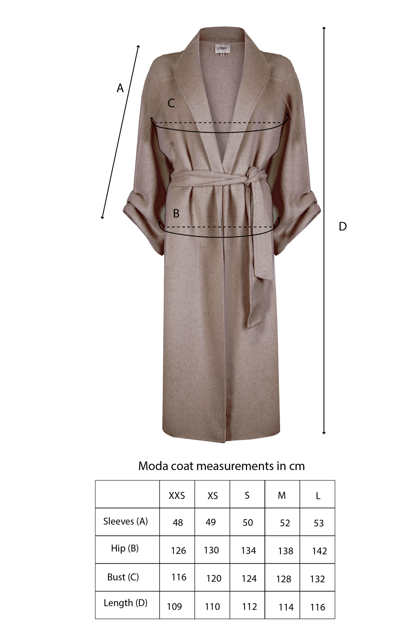 MODA COAT TAUPE